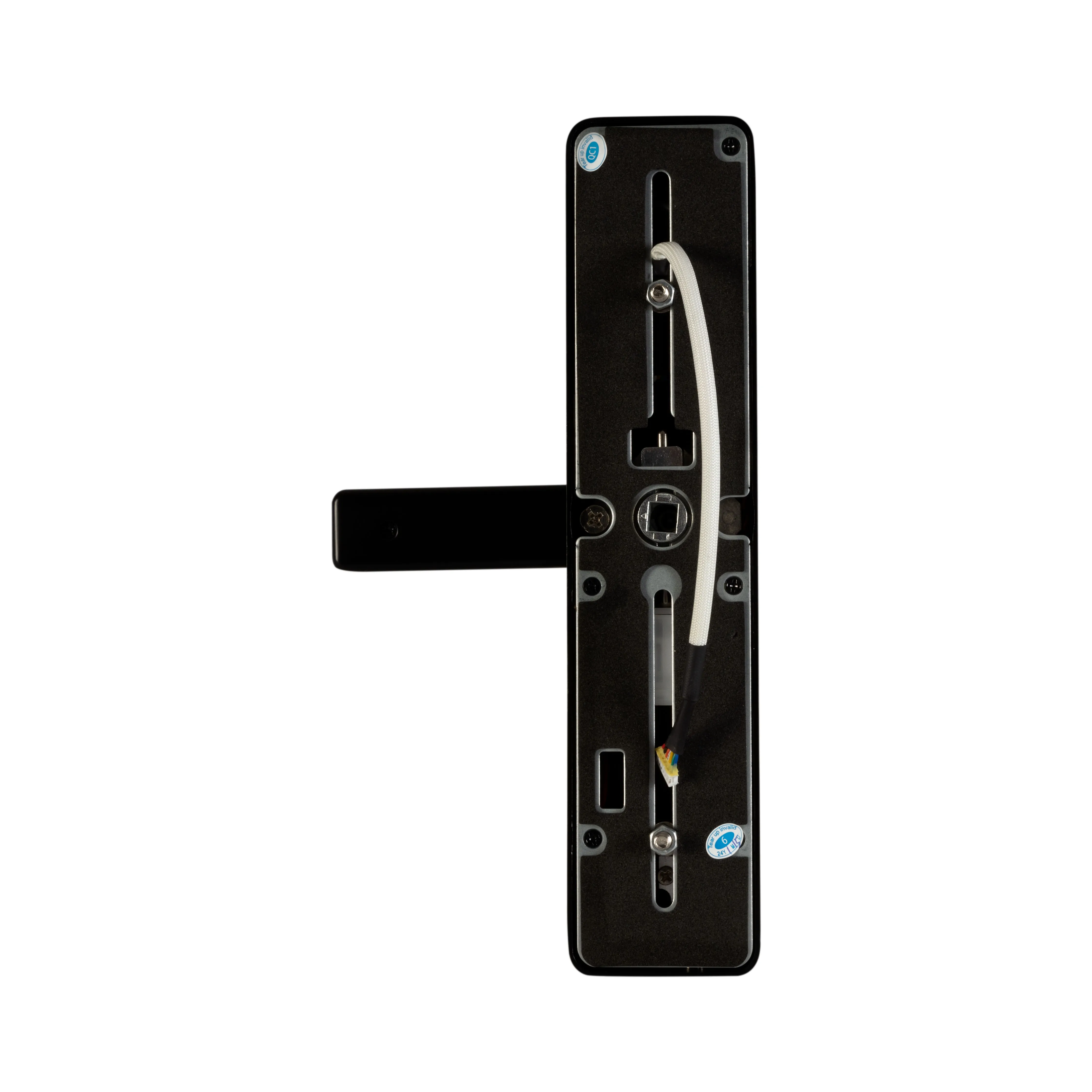 Cerradura inteligente ELITE para puertas de hasta 8cm de ancho. 5 métodos de apertura: huella, aplicación (wifi), tarjeta, contraseña y llave.